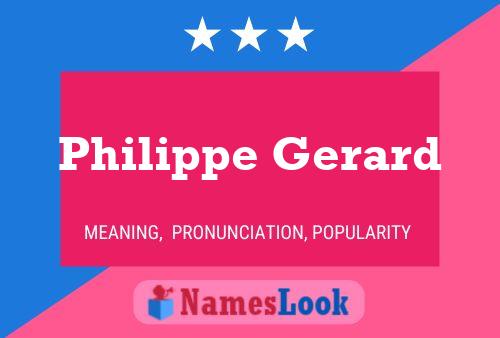 ملصق اسم Philippe Gerard