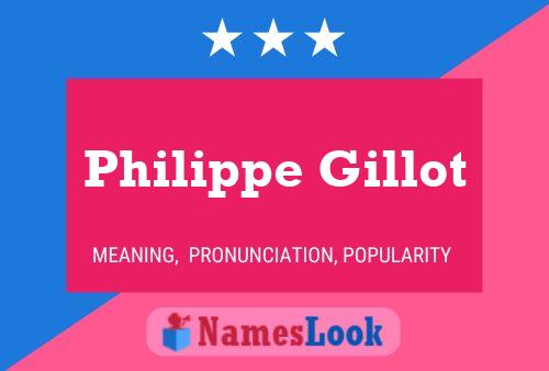 ملصق اسم Philippe Gillot