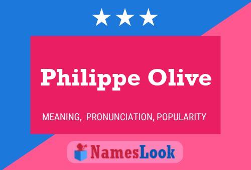 ملصق اسم Philippe Olive