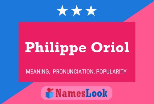 ملصق اسم Philippe Oriol