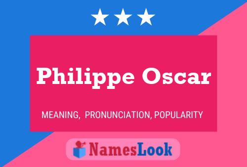 ملصق اسم Philippe Oscar