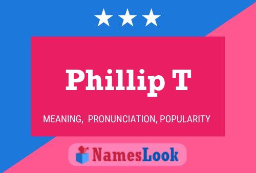 ملصق اسم Phillip T