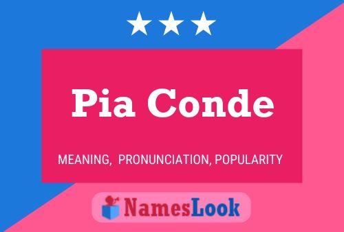 ملصق اسم Pia Conde