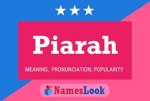 ملصق اسم Piarah