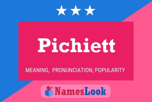 ملصق اسم Pichiett