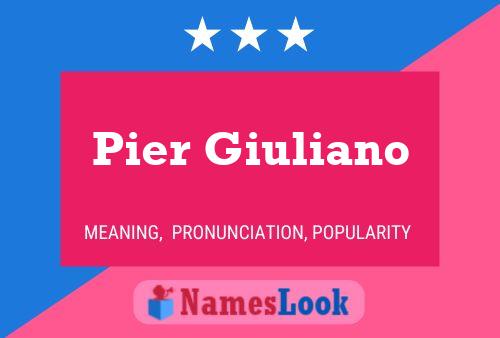 ملصق اسم Pier Giuliano