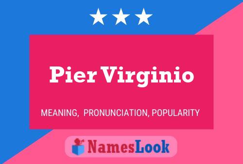 ملصق اسم Pier Virginio