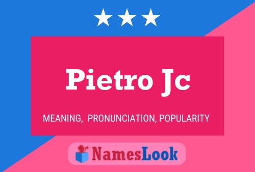 ملصق اسم Pietro Jc