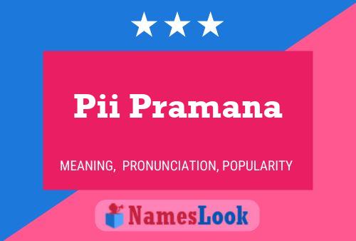 ملصق اسم Pii Pramana