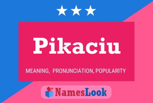 ملصق اسم Pikaciu