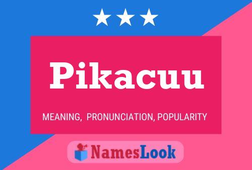 ملصق اسم Pikacuu