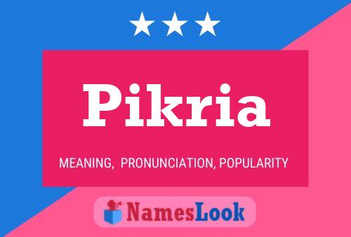 ملصق اسم Pikria