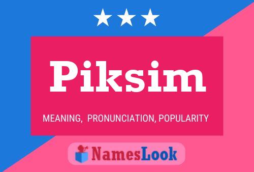 ملصق اسم Piksim