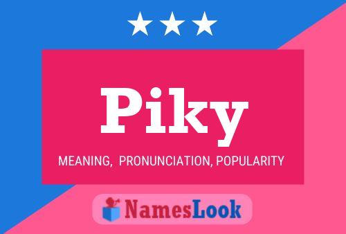 ملصق اسم Piky