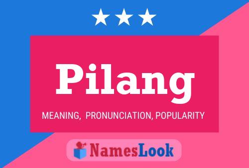 ملصق اسم Pilang