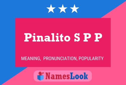 ملصق اسم Pinalito S P P