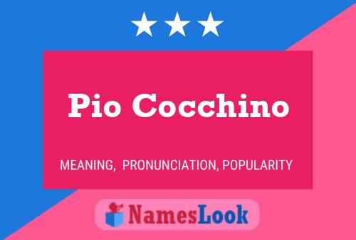 ملصق اسم Pio Cocchino