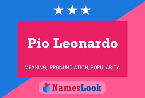 ملصق اسم Pio Leonardo