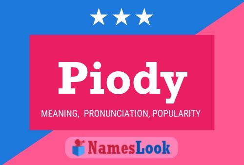 ملصق اسم Piody