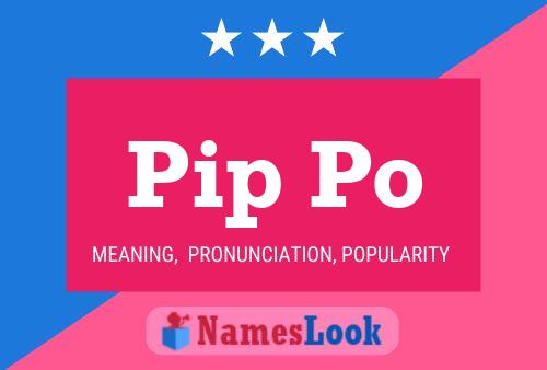 ملصق اسم Pip Po