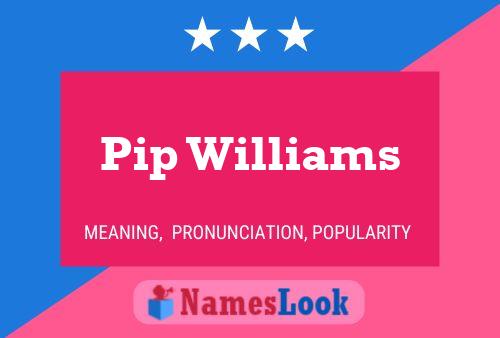 ملصق اسم Pip Williams