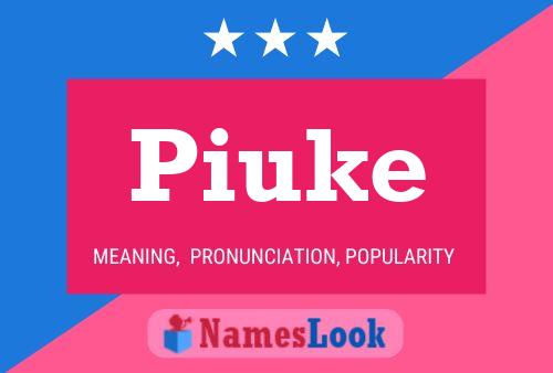 ملصق اسم Piuke