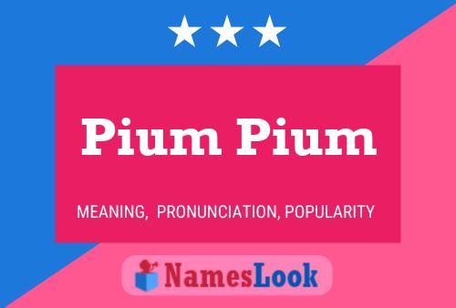 ملصق اسم Pium Pium