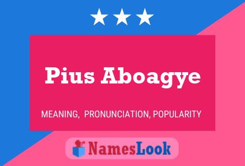 ملصق اسم Pius Aboagye