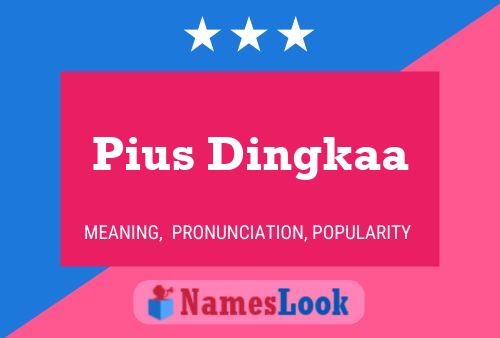 ملصق اسم Pius Dingkaa