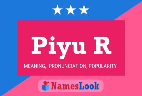 ملصق اسم Piyu R