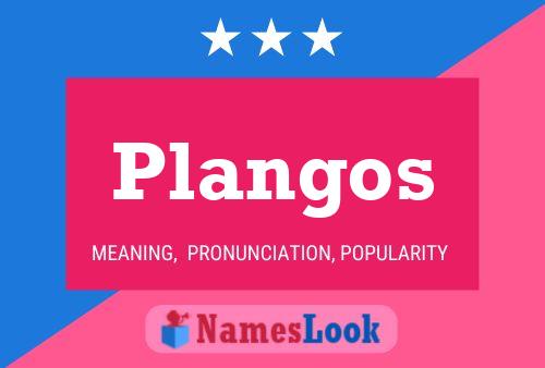 ملصق اسم Plangos