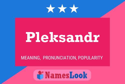 ملصق اسم Pleksandr