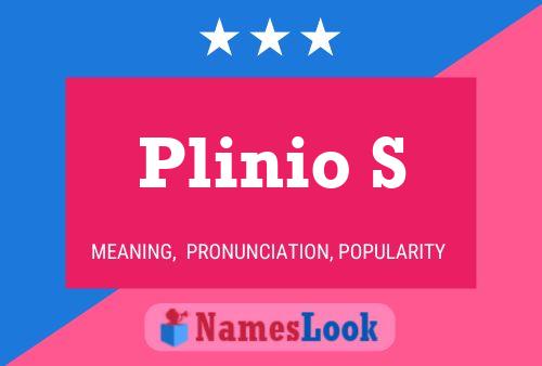 ملصق اسم Plinio S