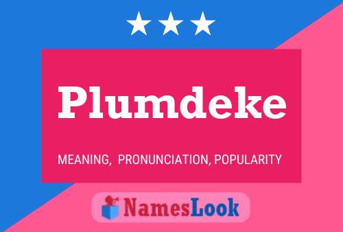 ملصق اسم Plumdeke