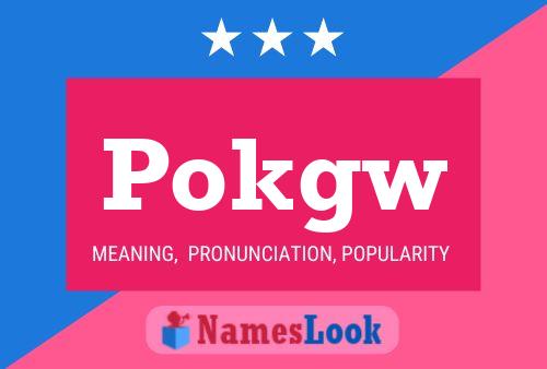 ملصق اسم Pokgw