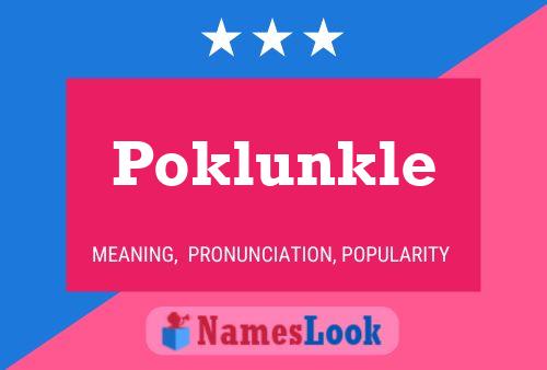 ملصق اسم Poklunkle