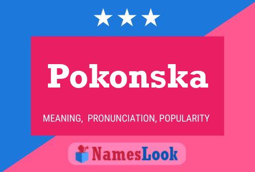 ملصق اسم Pokonska