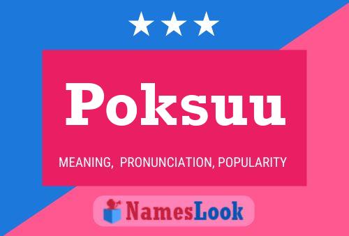 ملصق اسم Poksuu