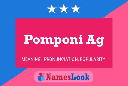 ملصق اسم Pomponi Ag