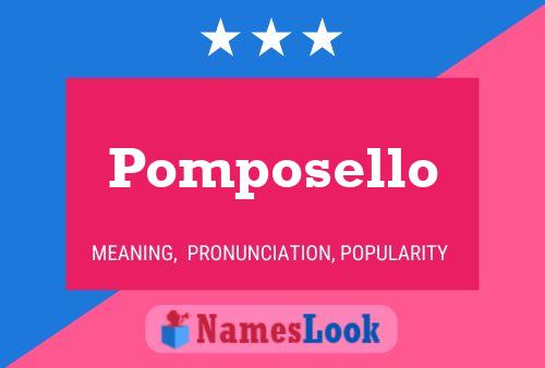 ملصق اسم Pomposello