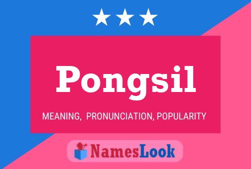 ملصق اسم Pongsil