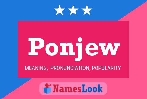 ملصق اسم Ponjew