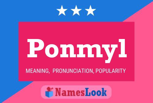 ملصق اسم Ponmyl