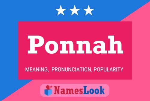 ملصق اسم Ponnah