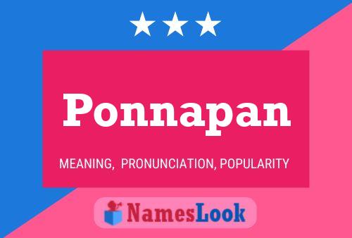 ملصق اسم Ponnapan