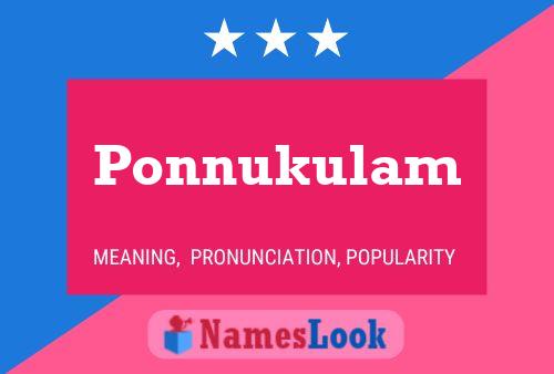 ملصق اسم Ponnukulam