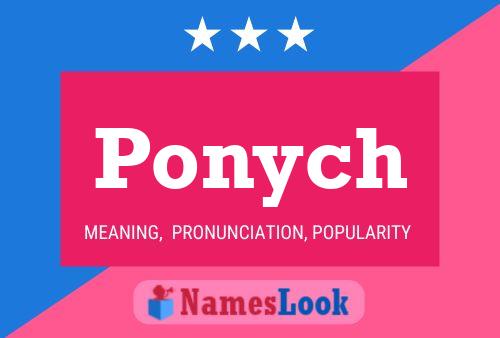 ملصق اسم Ponych