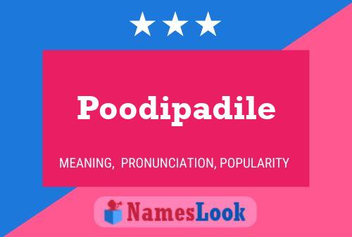 ملصق اسم Poodipadile