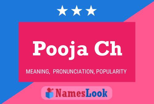 ملصق اسم Pooja Ch