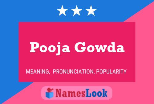 ملصق اسم Pooja Gowda